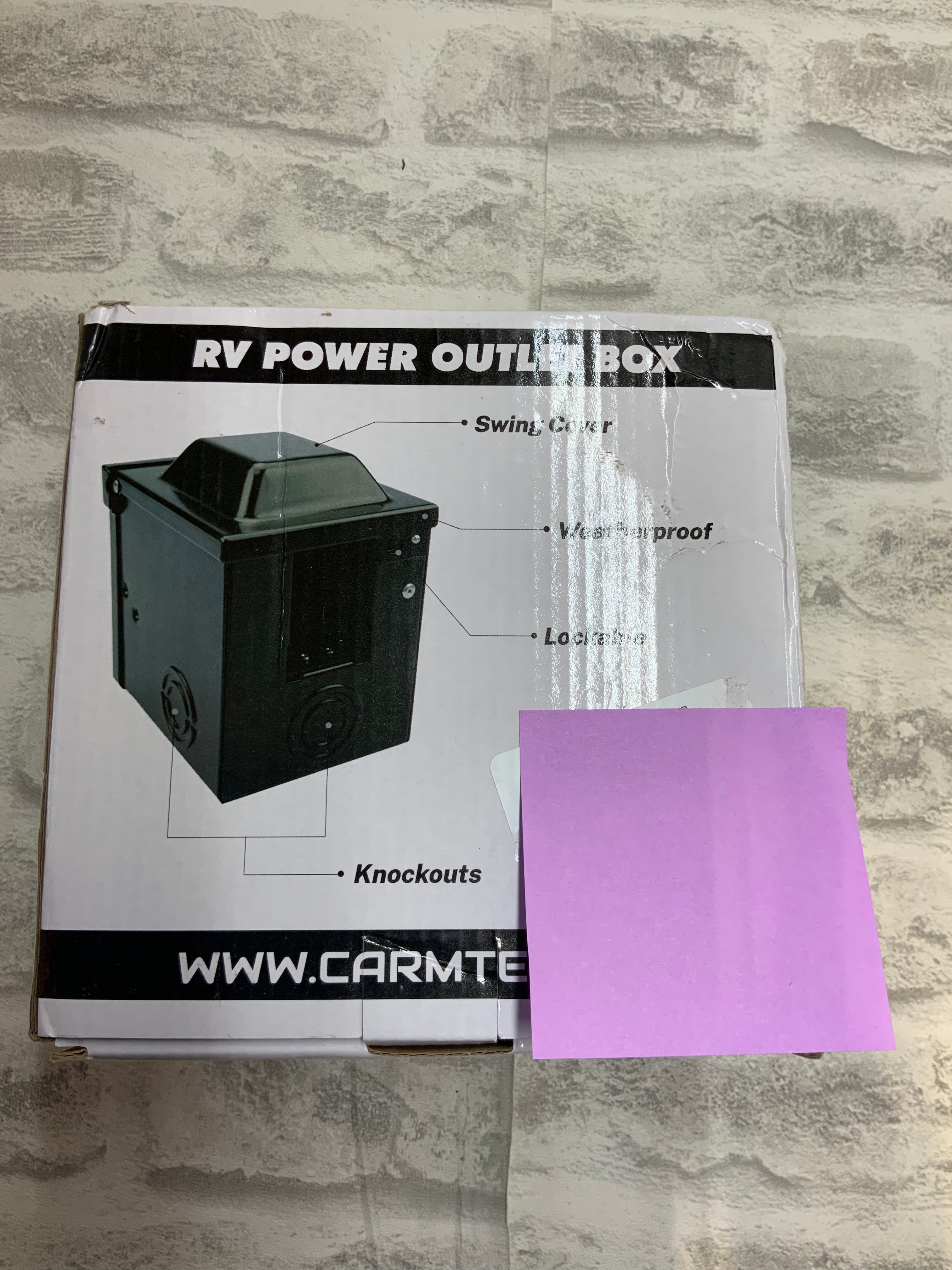 CARMTEK 50 Amp RV Outlet Box - 125/250 Volt Enclosed Lockable (7550449942766)